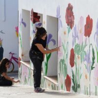 Instalan más murales artísticos en las calles de Cartajima