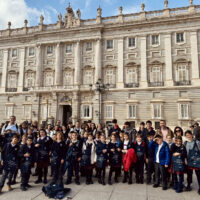 Estudiantes de Ronda celebran el décimo aniversario del reinado de Felipe VI con una visita al Palacio Real de Madrid