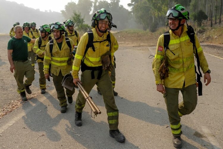 El Infoca da por controlado el incendio de Pujerra que ha quemado 3.500 hectáreas