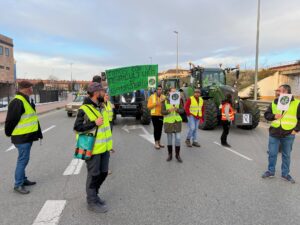 Agricultores y ganaderos en una de las protestas celebradas en Ronda.