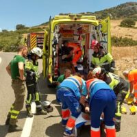 Nuevo accidente de tráfico con una moto como protagonista en la carretera Ronda-El Burgo