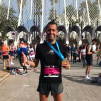 Andrés Ruiz Morillo, del CD Team MAD Ronda, corrió la Maratón de Valencia