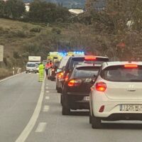 Siete heridos, entre ellos cuatro menores, en una colisión múltiple en la entrada a Ronda