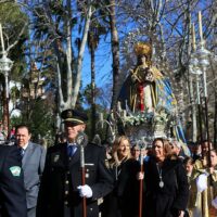 La Patrona, la Virgen de la Paz, regresa a su santuario tras la tradicional novena