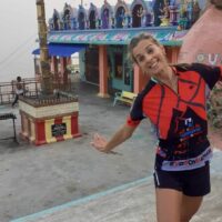 Loli Triviño, del Club Harman, viajó hasta la India para disputar la X Anantanpur Ultramaratón