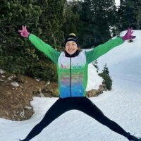 Isabel Acevedo, del Harman Trail, disputó el IX Snowrunning Larra Belagua