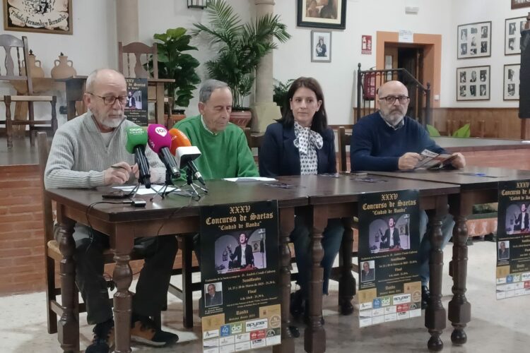 La Peña Flamenca de Ronda dedica el Concurso de Saetas Ciudad de Ronda a Ignacio Medina, uno de sus fundadores