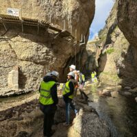 Las obras de la segunda fase del Camino del Desfiladero del Tajo alcanzan el 20% de ejecución