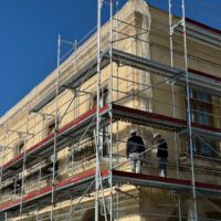 Comienzan las obras de rehabilitación de la fachada del Parador de Turismo de Ronda