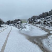 La nieve regresa a los parajes del Parque Nacional Sierra de las Nieves